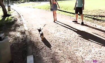 Passionate Couple's Intense Lovemaking Session with Older Man & barely legal Woman