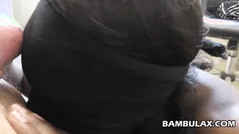 Dark Hood Babe Gets Her Milkshake Shaken By A Big Black Dick