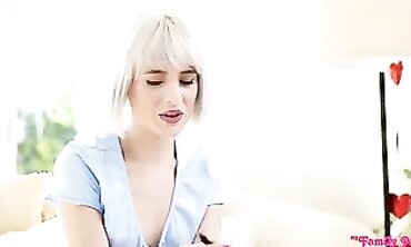 Valentine's Day Surprise For Her! Couple Plays Sex Game Ending With Big Creampie